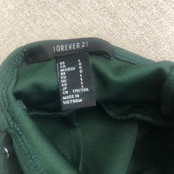 Forever 21 jumpsuit Forest Green - Picture 6 of 6